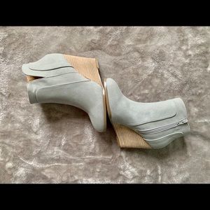 Grey Suede Wesge Booties - NWT